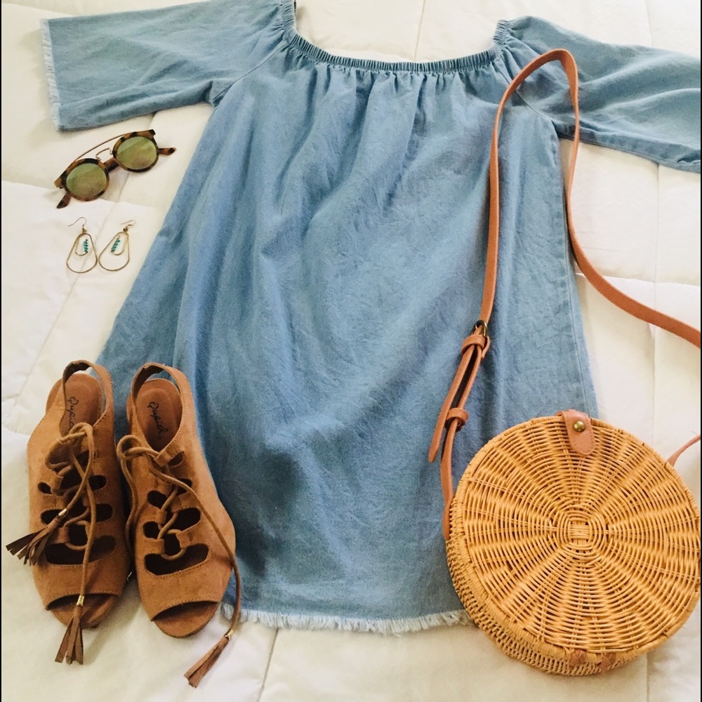 Boho off the shoulder dress